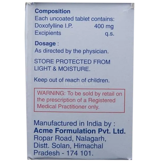 doxovent 400mg tablet 10's